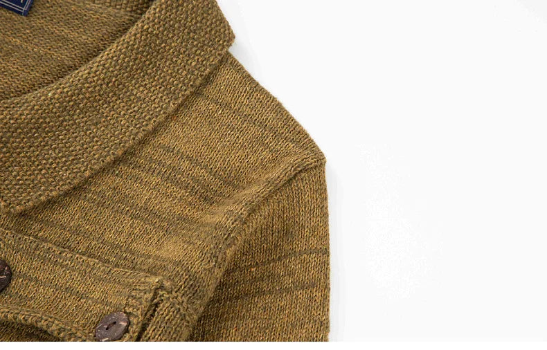 Abram – strickjacke mit langen armeln für herren