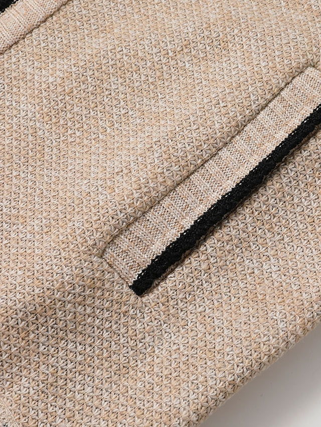 RALF POLO - Stylischer Zipper-Strickpullover für Herren (italienisches Design)