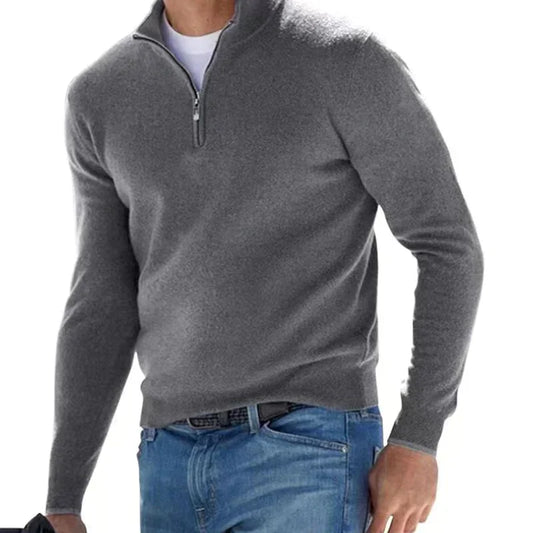 RALPH POLO - Modischer Pullover mit Reißverschluss für Herren (italienisches Design)