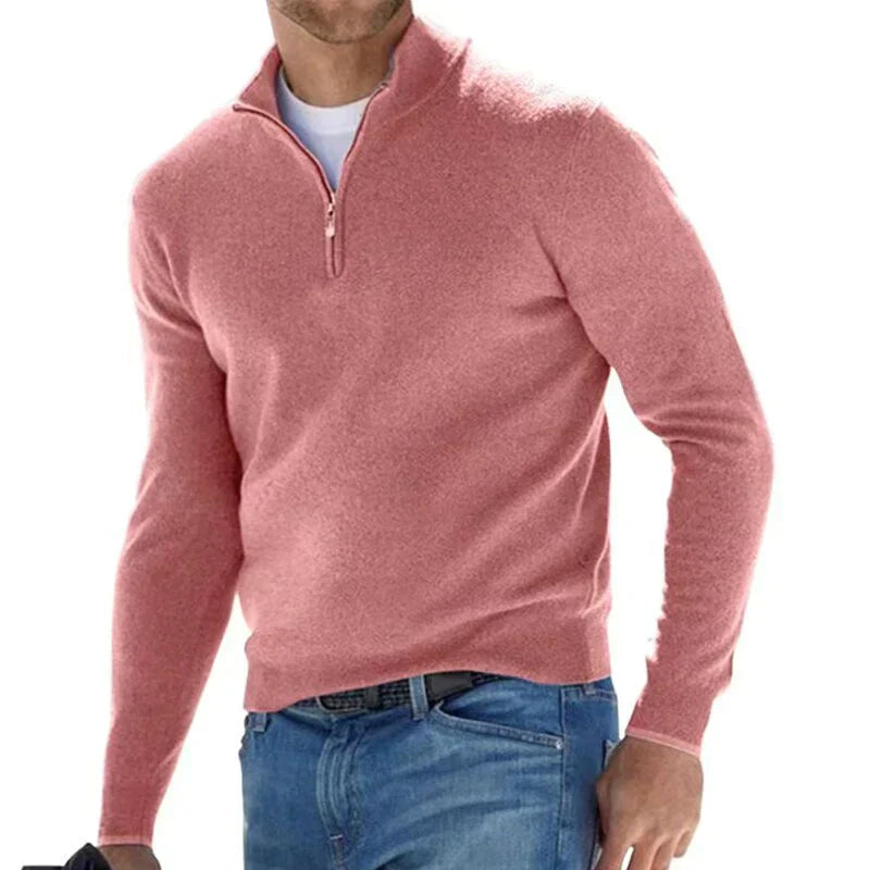 RALPH POLO - Modischer Pullover mit Reißverschluss für Herren (italienisches Design)